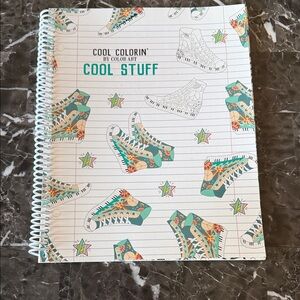 Cool Colorin' Spiral Notebook with Sneakers Design